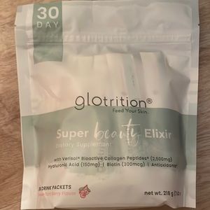 New- Glotrition super beauty elixir. 30 drink packets